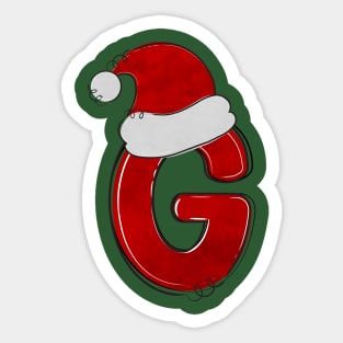 Letter G - Christmas Letter Sticker